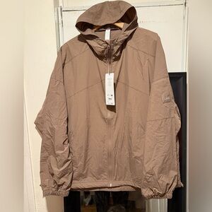 alo Nylon Ripstop Track Jacket - Brown men’s large